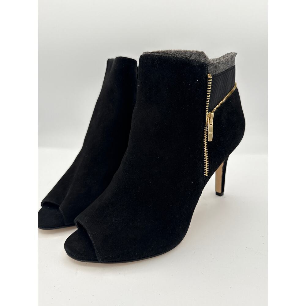 Marc Fisher Women’s Black Ankle High Heel Boots Size 10W – Dress Booties